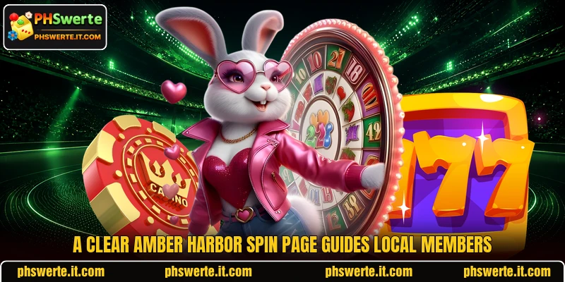 A clear Amber Harbor Spin page guides local members A clear Amber Harbor Spin page guides local members
