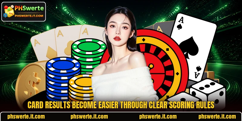 Card results become easier through clear scoring rules Card results become easier through clear scoring rules
