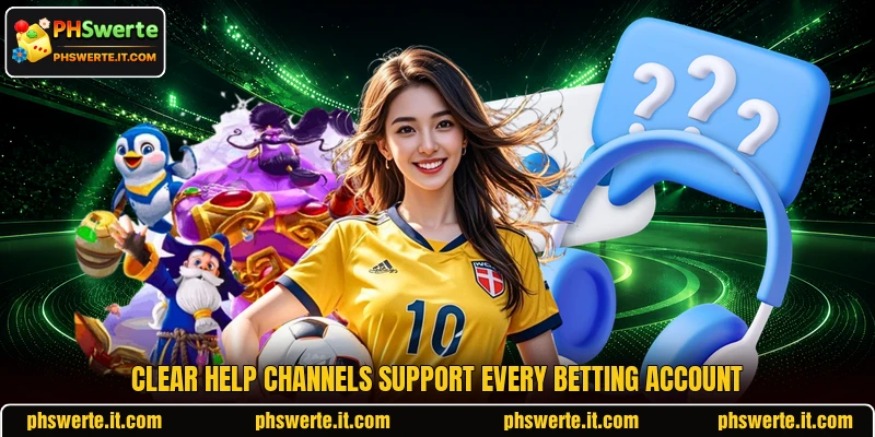 Clear help channels support every betting account Clear help channels support every betting account