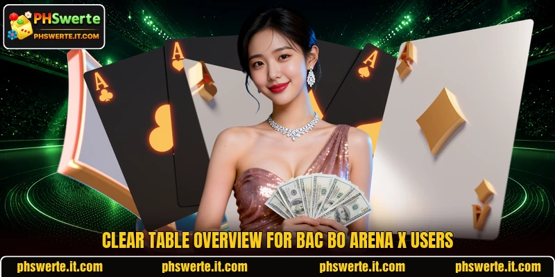 Clear table overview for Bac Bo Arena X users