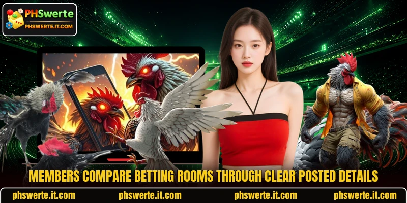 Members compare betting rooms through clear posted details Members compare betting rooms through clear posted details