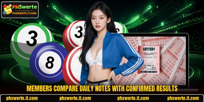 Members compare daily notes with confirmed results Members compare daily notes with confirmed results
