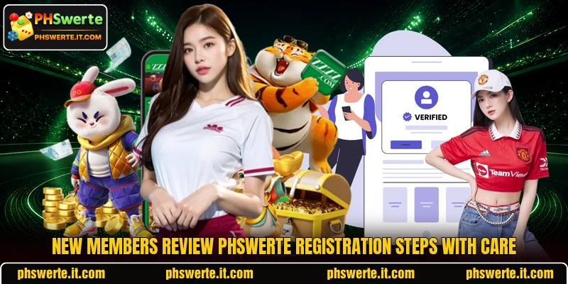New members review PHSwerte registration steps with care New members review PHSwerte registration steps with care
