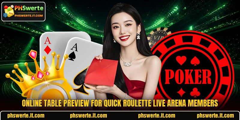 Online table preview for Quick Roulette Live Arena members Online table preview for Quick Roulette Live Arena members