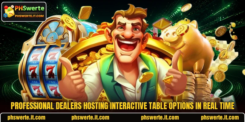 Professional dealers hosting interactive table options in real time Professional dealers hosting interactive table options in real time
