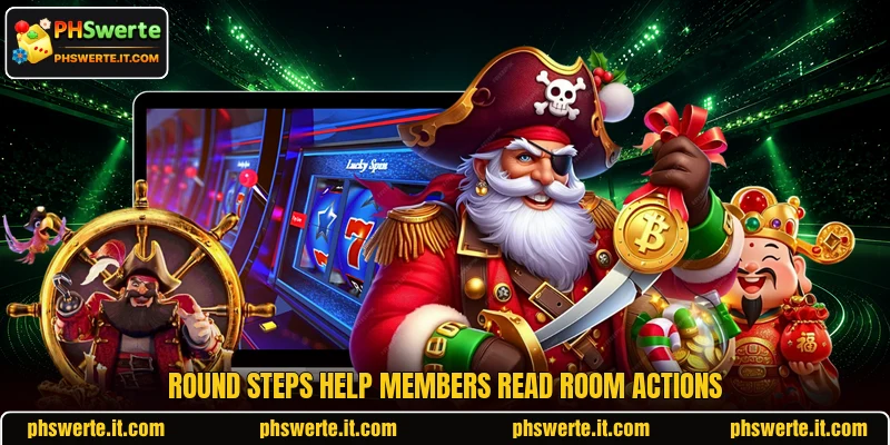 Round steps help members read room actions Round steps help members read room actions