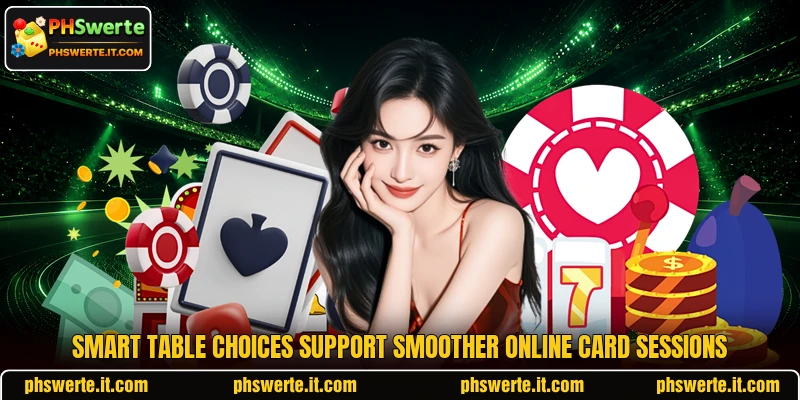 Smart table choices support smoother online card sessions Smart table choices support smoother online card sessions