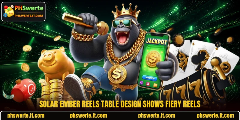 Solar Ember Reels table design shows fiery reels Solar Ember Reels table design shows fiery reels