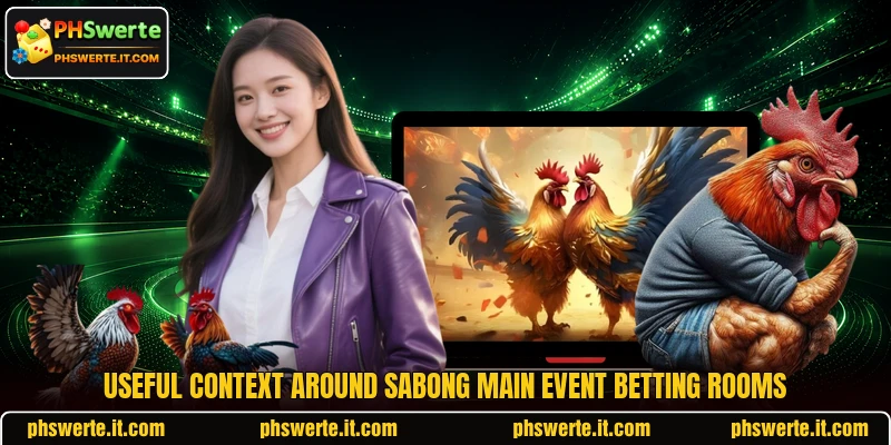 Useful context around Sabong Main Event betting rooms Useful context around Sabong Main Event betting rooms